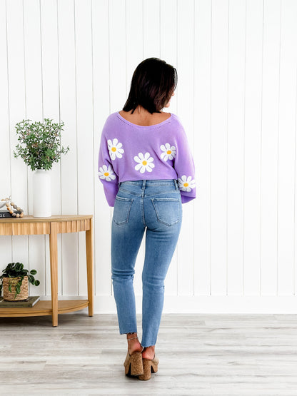 Lovervet High Rise Medium Wash Slim Straight Leg Jeans