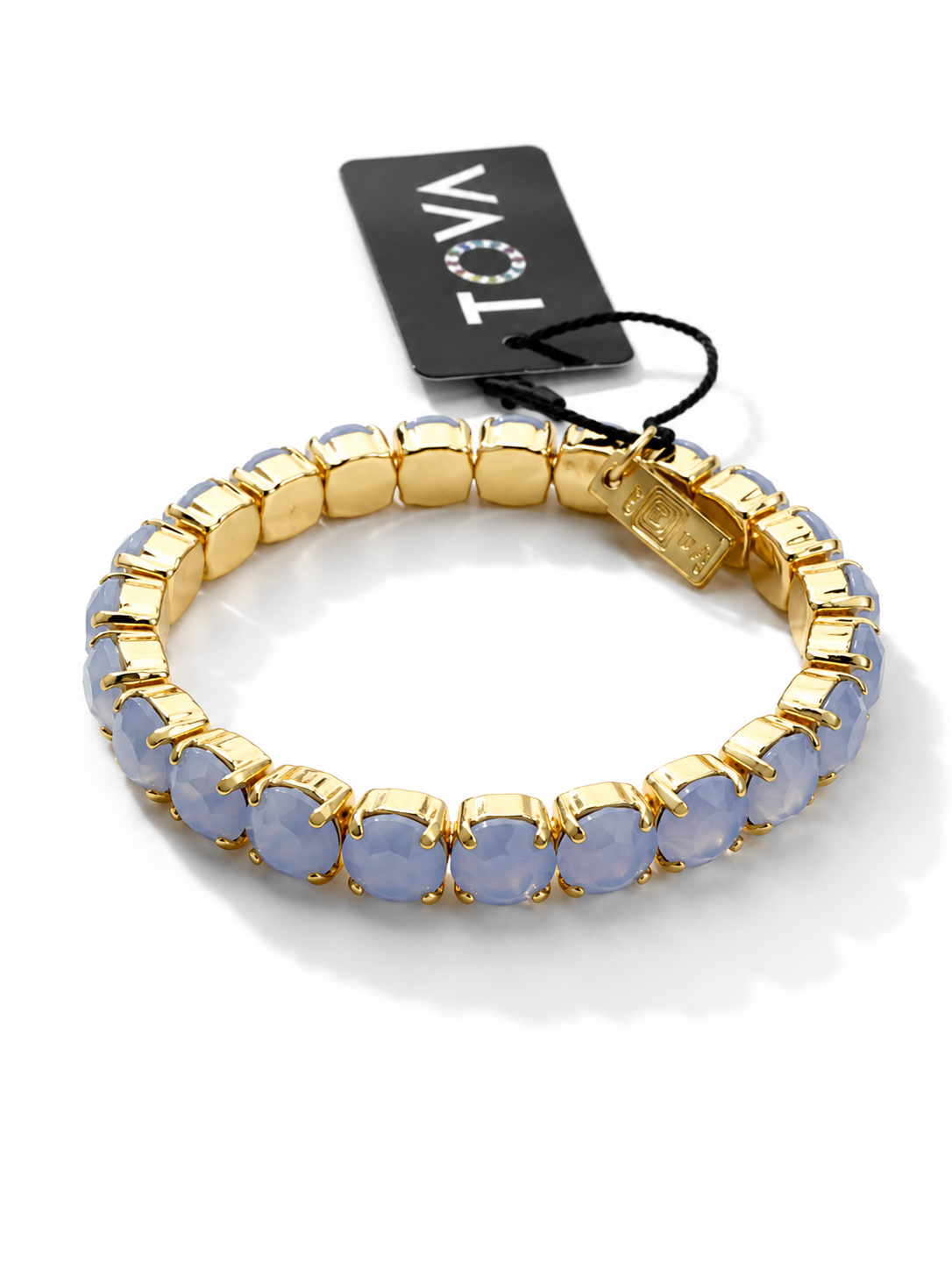 TOVA Oakland Stretch Crystal Gold Plated Bracelet