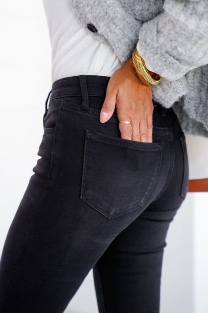 Lovervet Mid Rise Black Bootcut Jeans