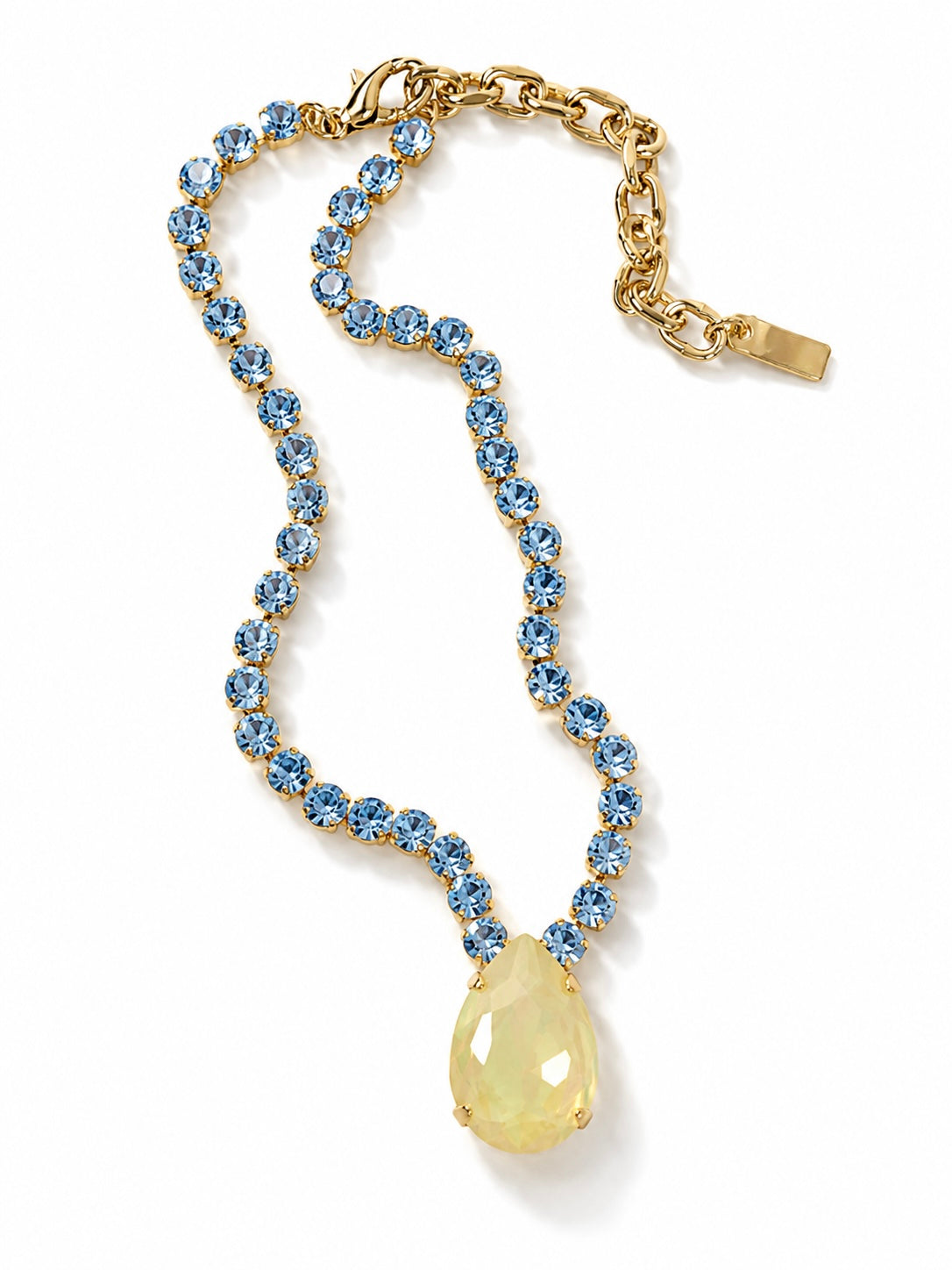 TOVA Melinda Teardrop Pendant Crystal Necklace