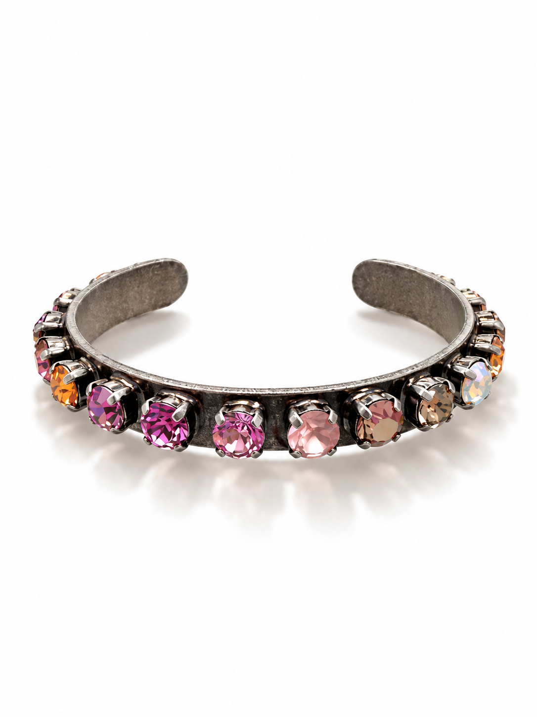 TOVA FP Launch Kelly Cuff In Antique Silver Pink Chocolate Mix - Freckled Poppy