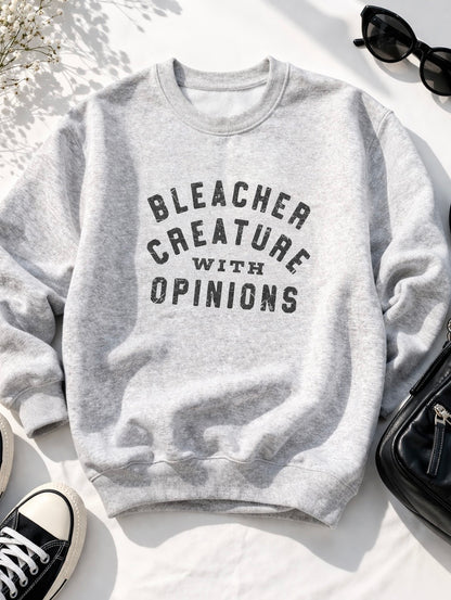 Plus/Reg Long Sleeve "Bleacher Creature" Graphic Sweatshirt
