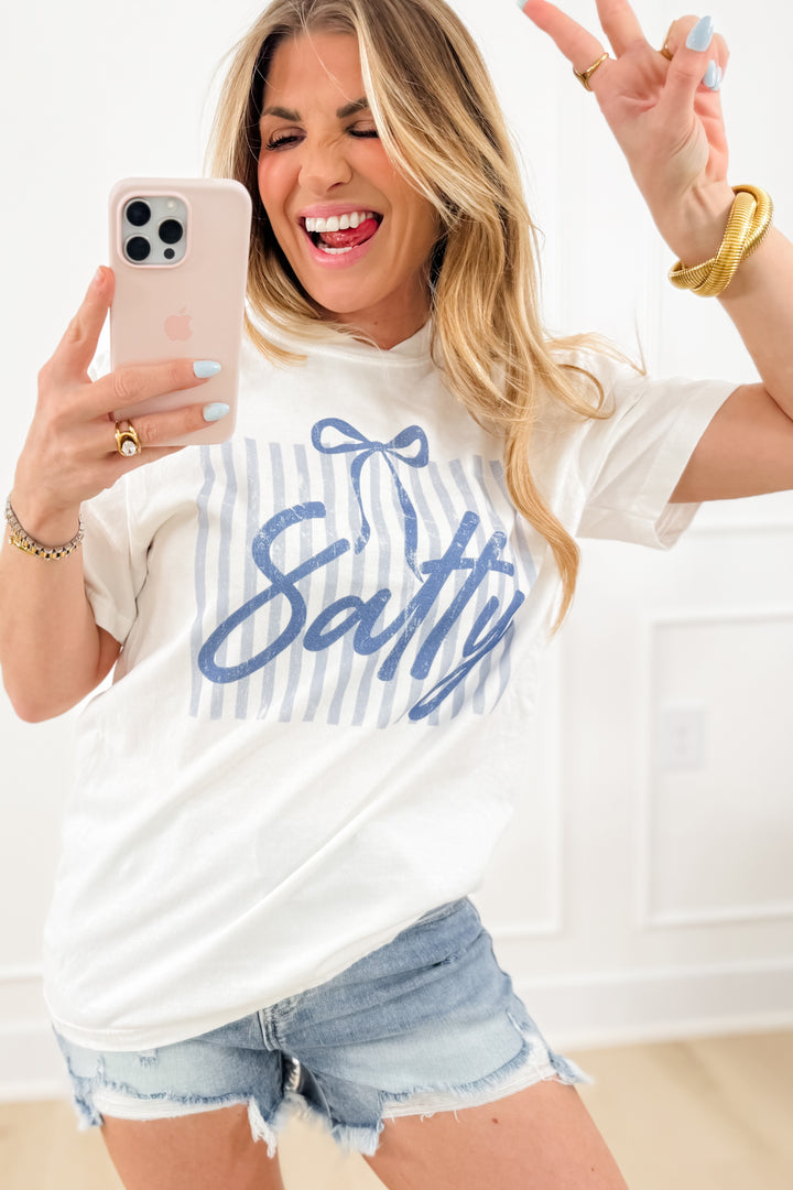 Plus/Reg Short Sleeve "Salty" Graphic Tee