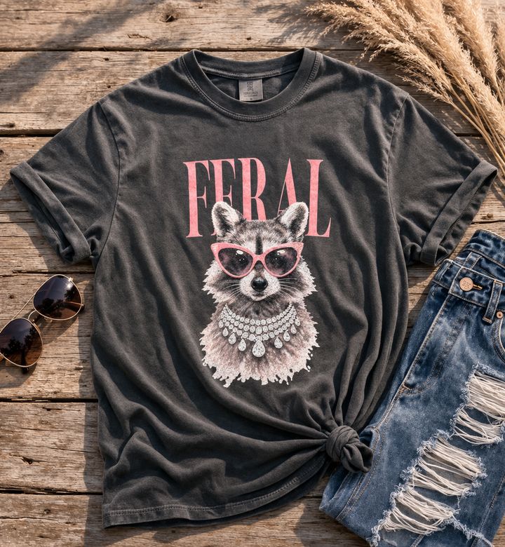 Plus/Reg Short Sleeve "Feral" Graphic Tee