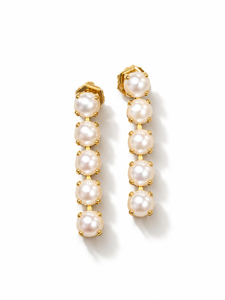 TOVA Oakland Drop Earrings In Pearls