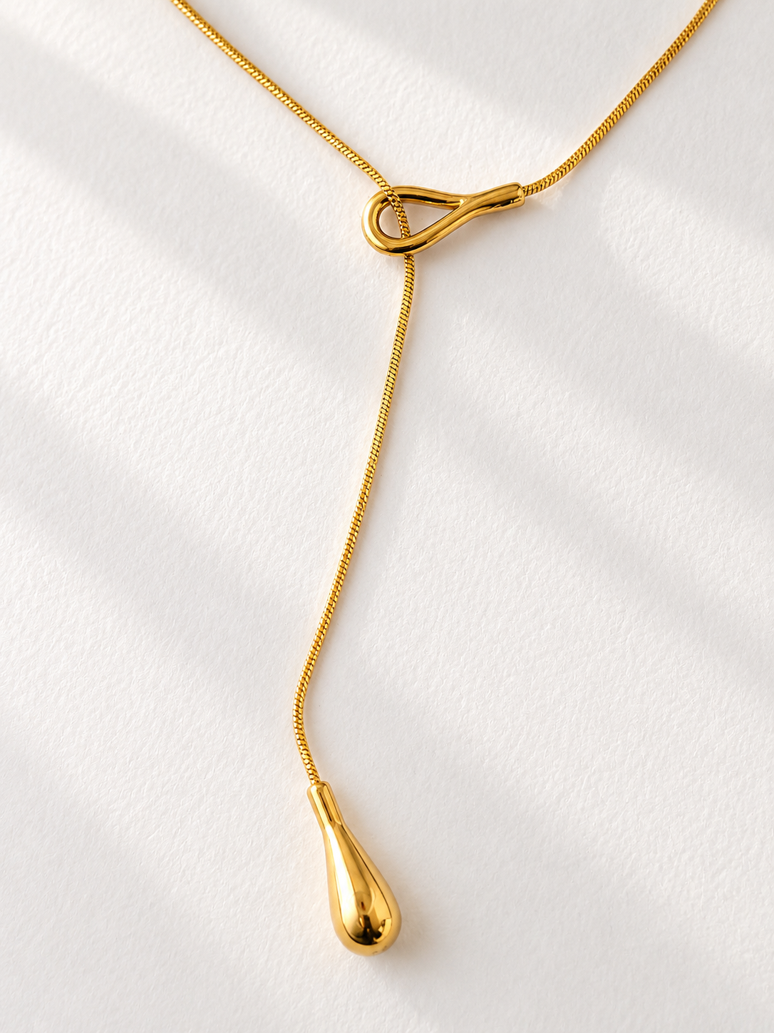 Gold Tear Drop Necklace