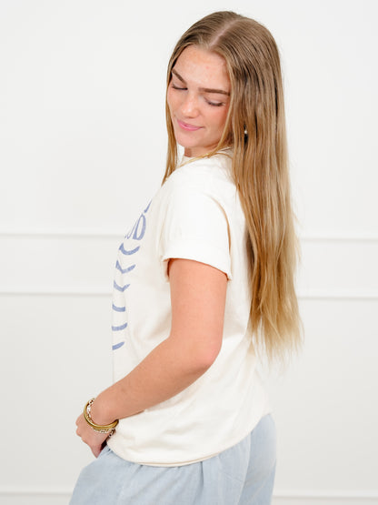 Plus/Reg Short Sleeve "The Beach Club" Graphic Tee