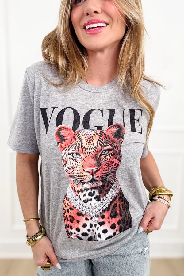Plus/Reg Short Sleeve "Vogue" Graphic Tee