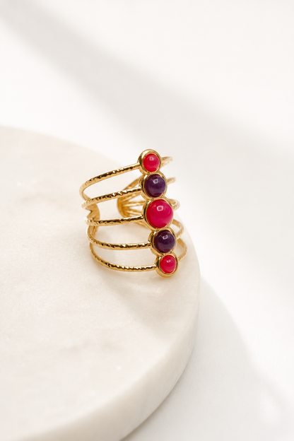 Treasure Jewels Berry Bloom Ring