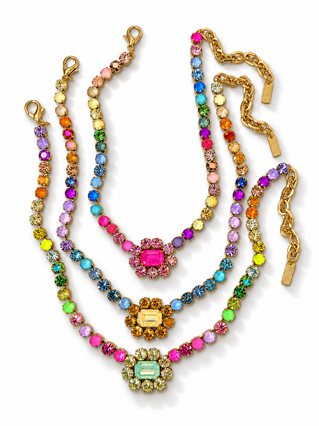 TOVA Mega Edith Plus Crystal Necklace