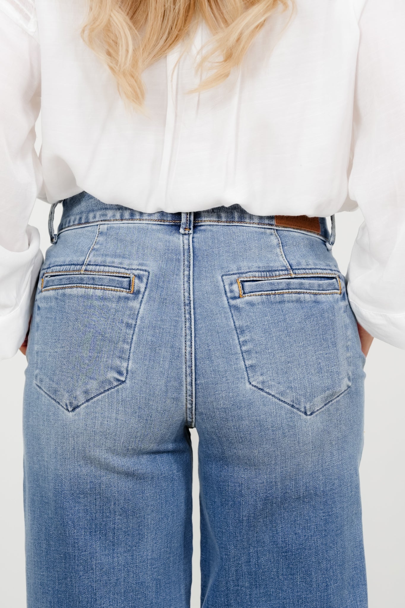 Judy Blue High Rise Medium Wash Multiple Inseam Column Jeans with