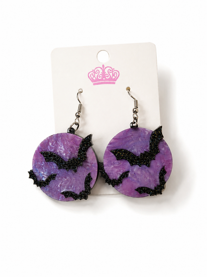 Halloween Acrylic Statement Dangle Earrings