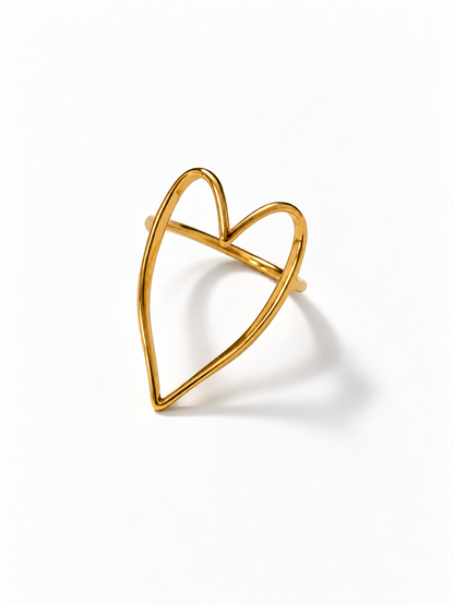 The Love Letter Heart Ring