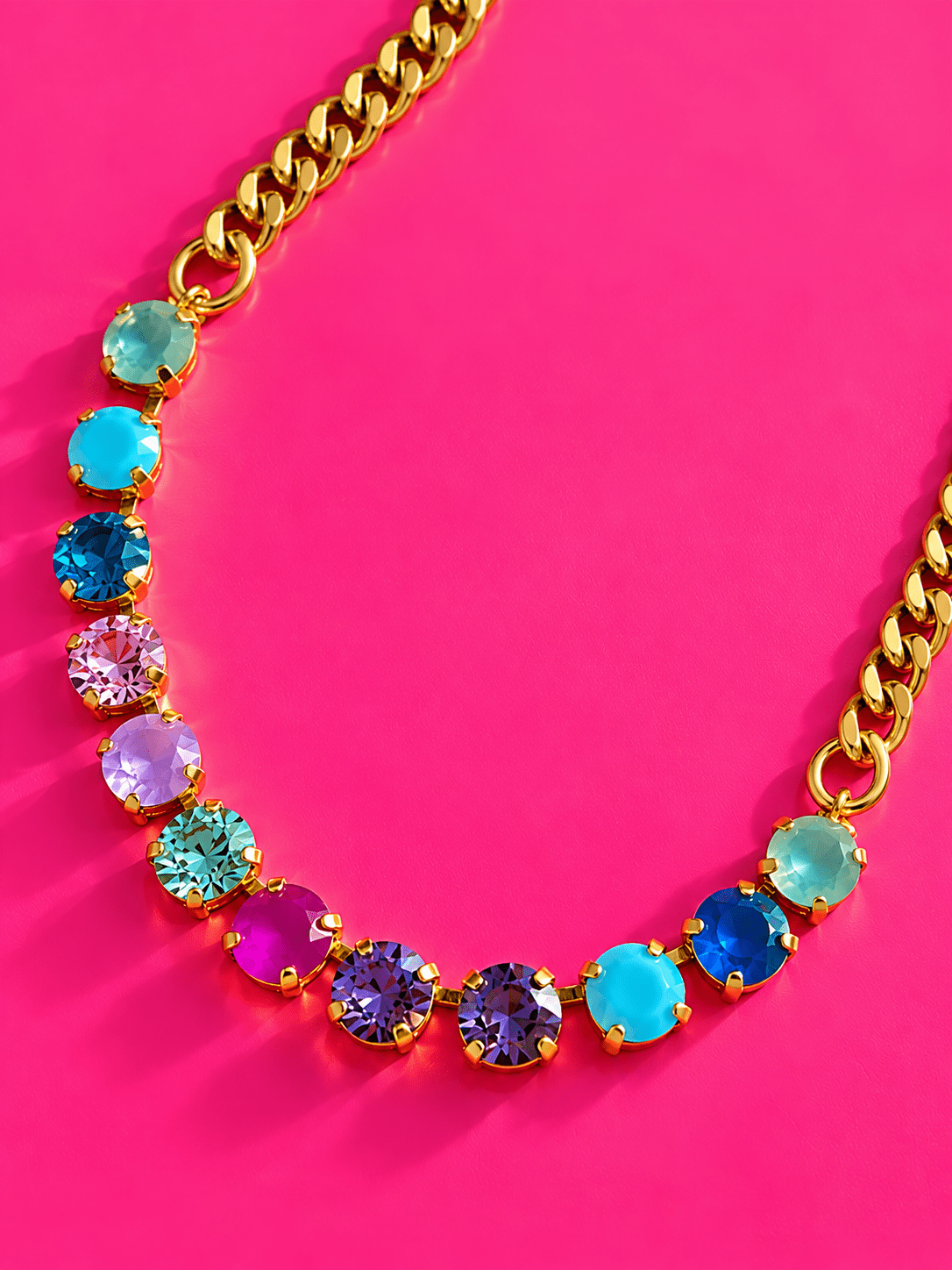 TOVA Mini Oakland Crystal Necklace in Prairie Fairy - Freckled Poppy