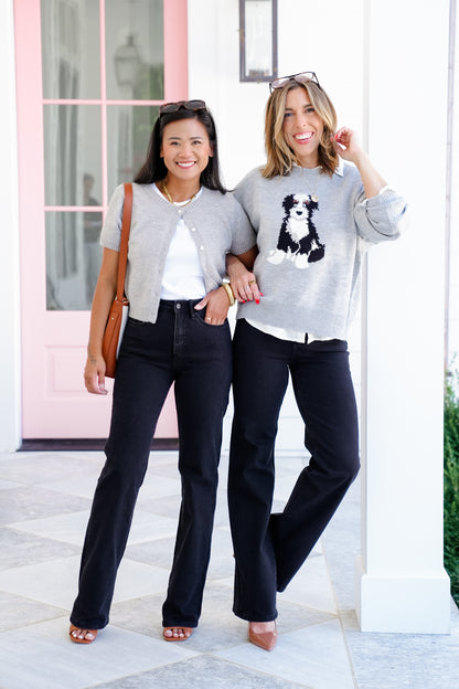 Mica High Rise Black Wide Leg Jeans
