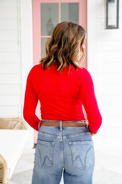Door Buster! Plus/Reg Zenana Brushed Microfiber Long Sleeve Round Neck Tee