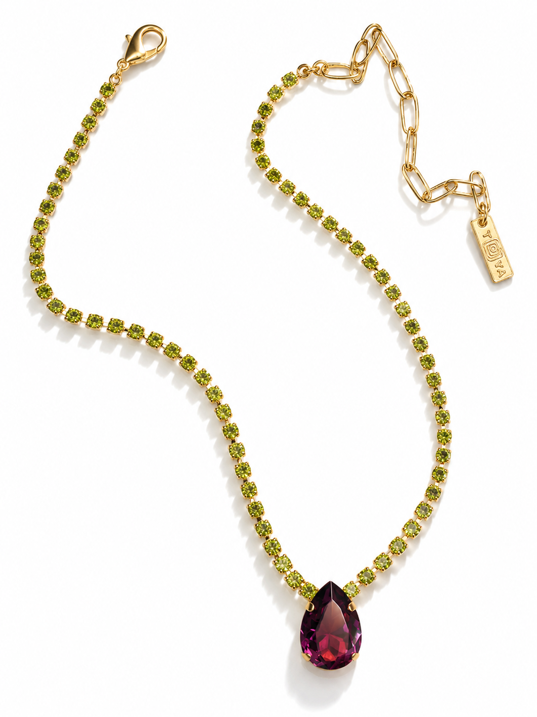 TOVA Milli Teardrop Pendant Necklace