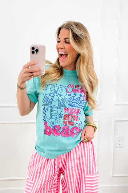 Plus/Reg Short Sleeve "If Crabby..." Graphic Tee