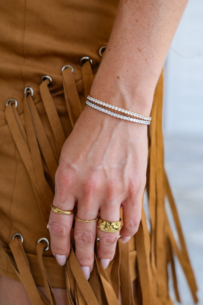 Chansutt Pearls Stretchy Tennis Bracelet