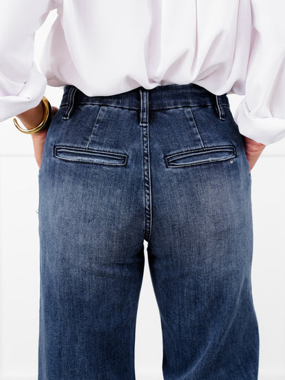 Mica High Rise Dark Wash Wide Leg Jeans