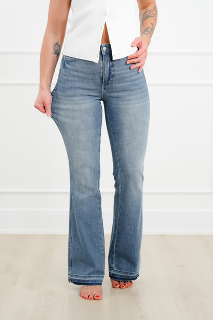 Judy Blue Mid Rise Medium Wash Tummy Control Slim Bootcut Jeans