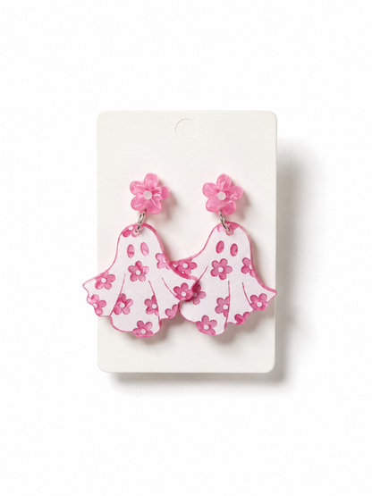 Halloween Acrylic Statement Dangle Earrings
