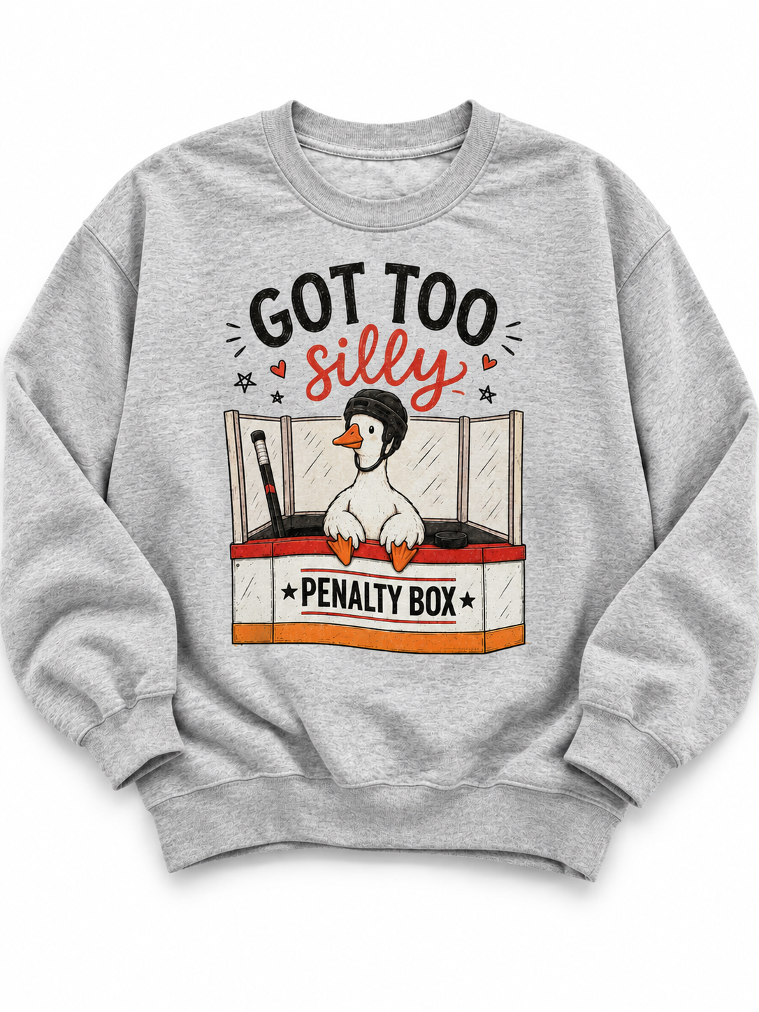 Plus/Reg Long Sleeve "Got Too Silly" Graphic Sweatshirt