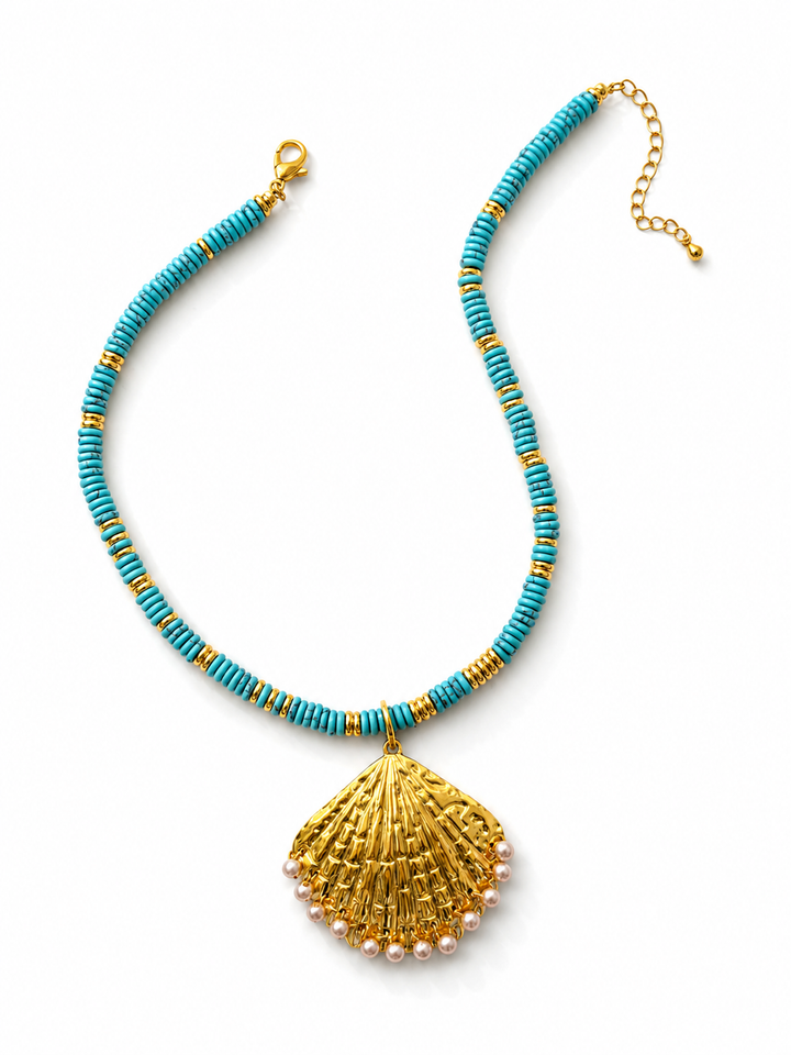 Gemelli Sunlee Turquoise Shell Necklace