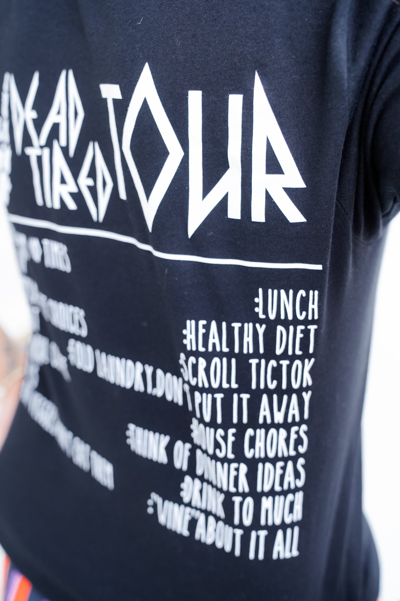 Plus/Reg Short Sleeve "Adulthood The Dead Tired Tour" Graphic Tee