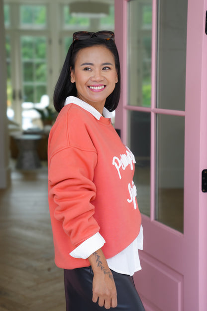 Long Sleeve "Pumpkin Spice" Pullover Sweatshirt