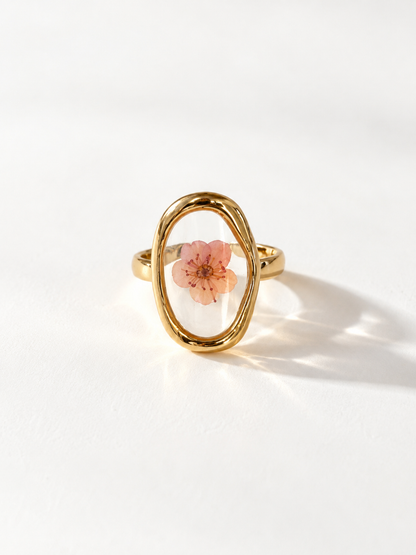 Pink Blossom Circular Ring