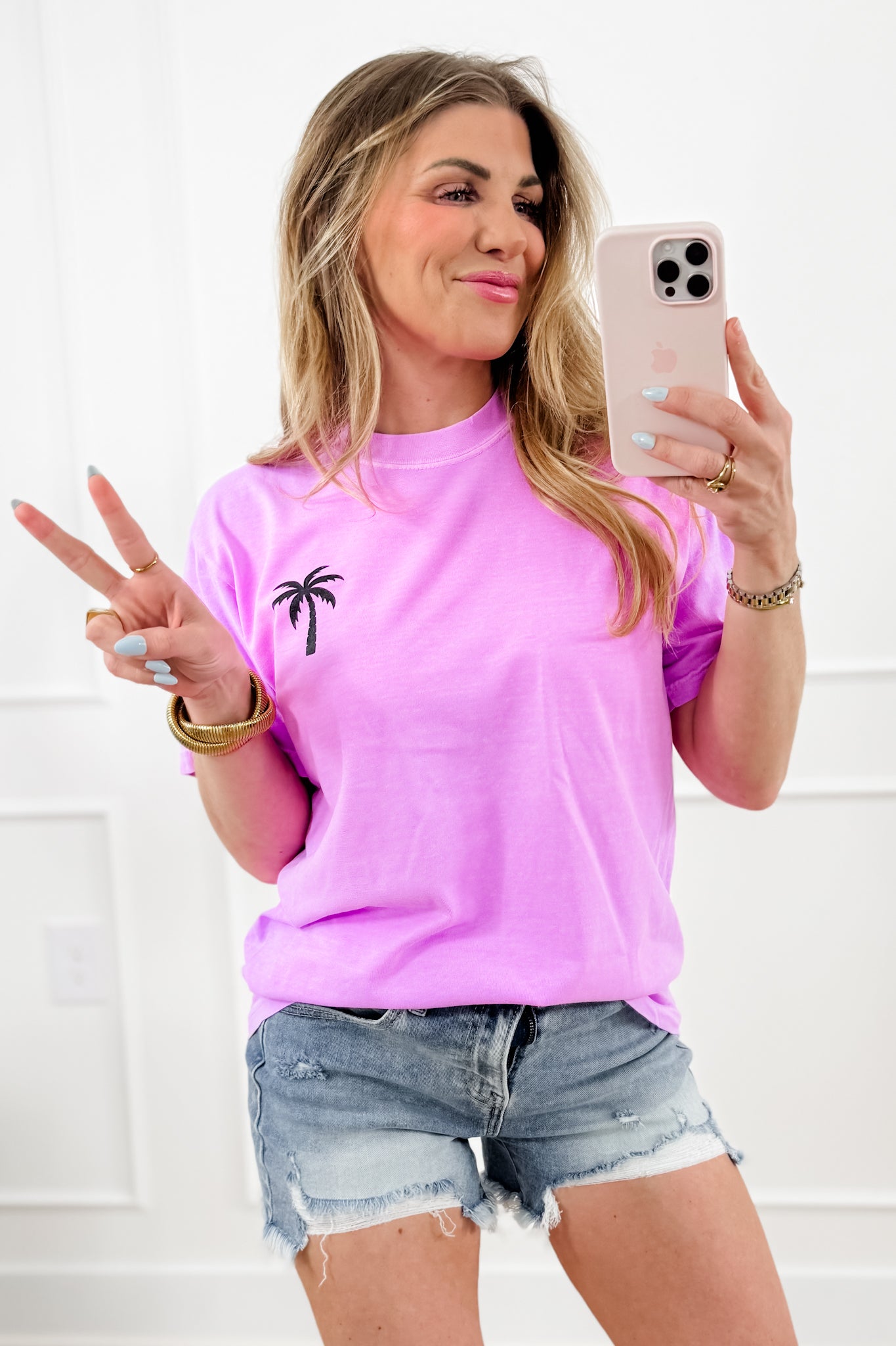 Plus/Reg Short Sleeve "Travel, Beach, Repeat" Graphic Tee