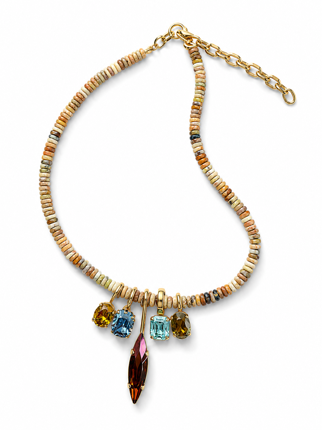 TOVA Nyssa Beaded Pendant Necklace
