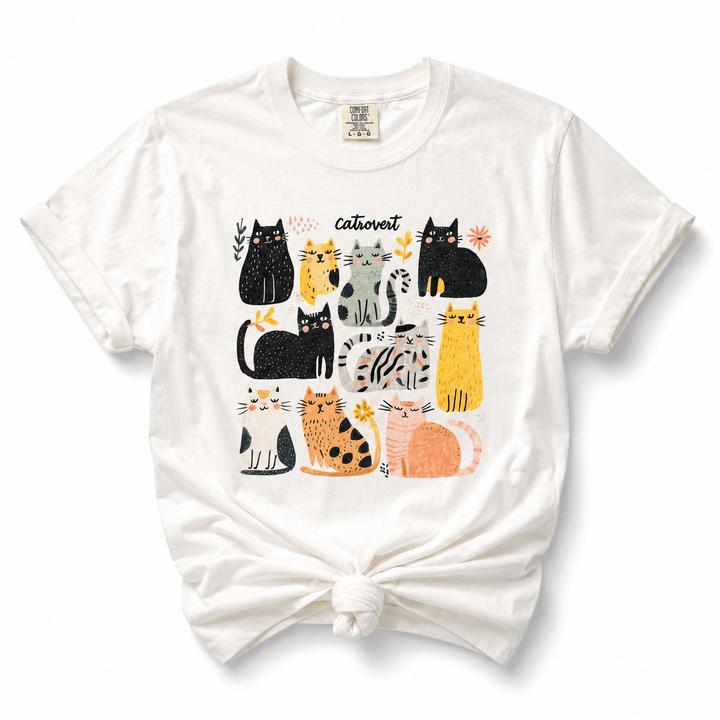Plus/Reg Short Sleeve Catrovert Graphic Tee