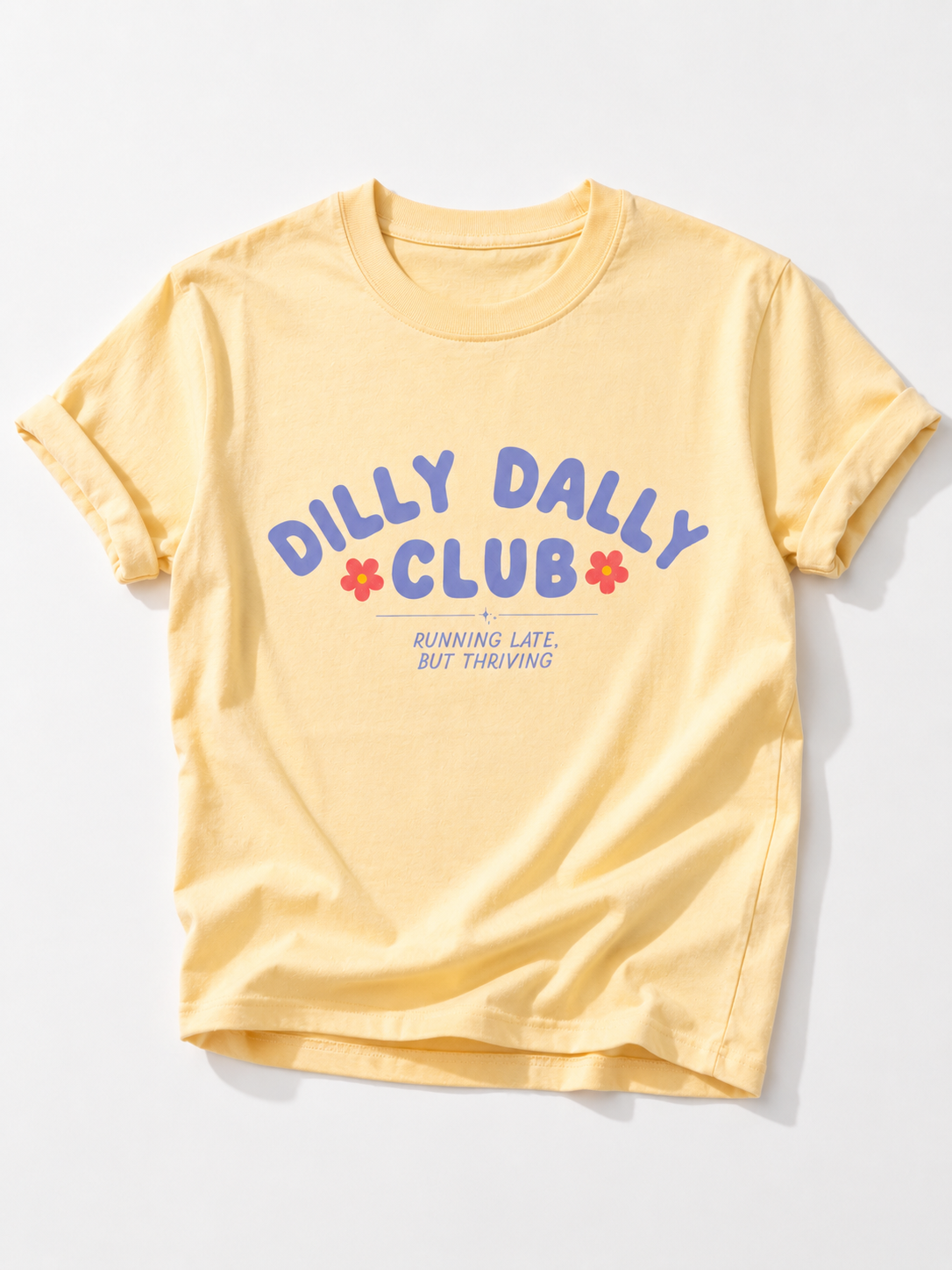 Plus/Reg Short Sleeve Dilly Dally Club Graphic Tee