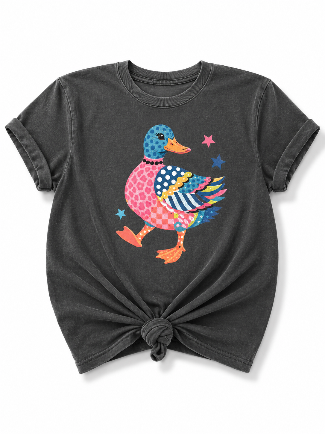Plus/Reg Short Sleeve Pepper "Glam Duck" Graphic Tee