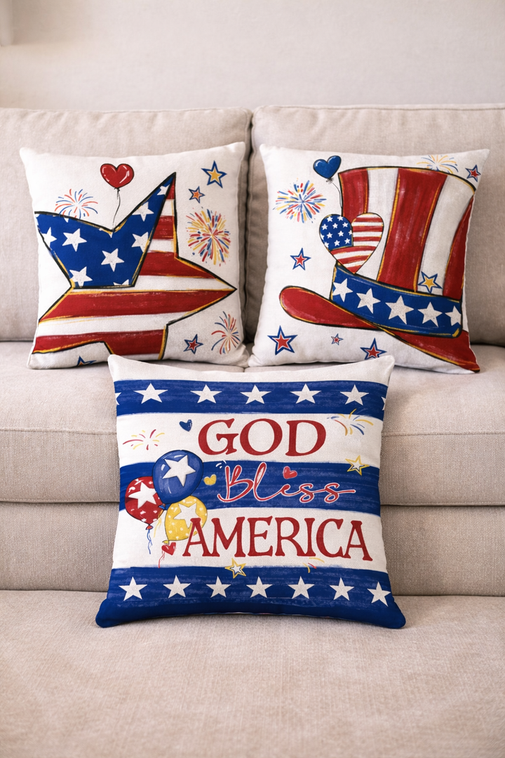 Patriotic Pillow Covers