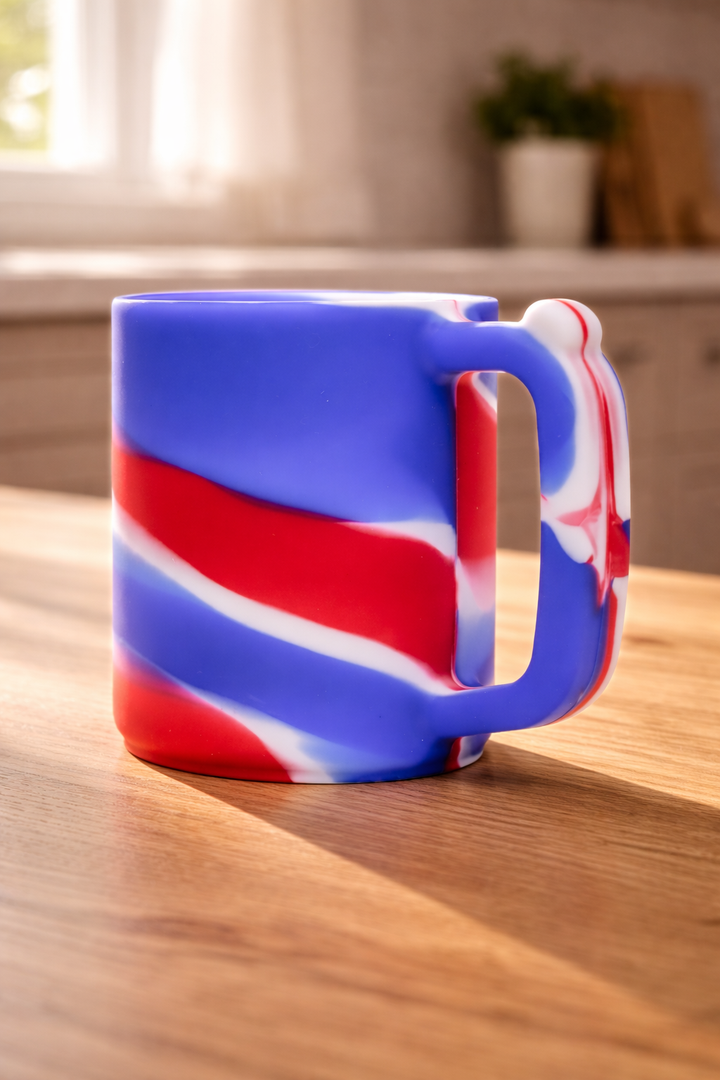 Red, White & Fun Silicone 20 Oz. Mug