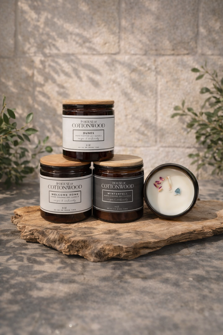 House of Cottonwood Hand Poured Soy Candles – 8 Oz *Final Sale*