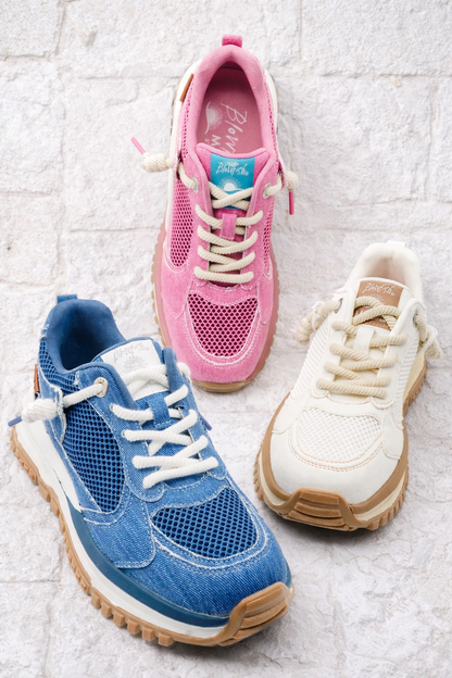 Blowfish Chunky Platform Mesh Panel Lace Up Sneaker