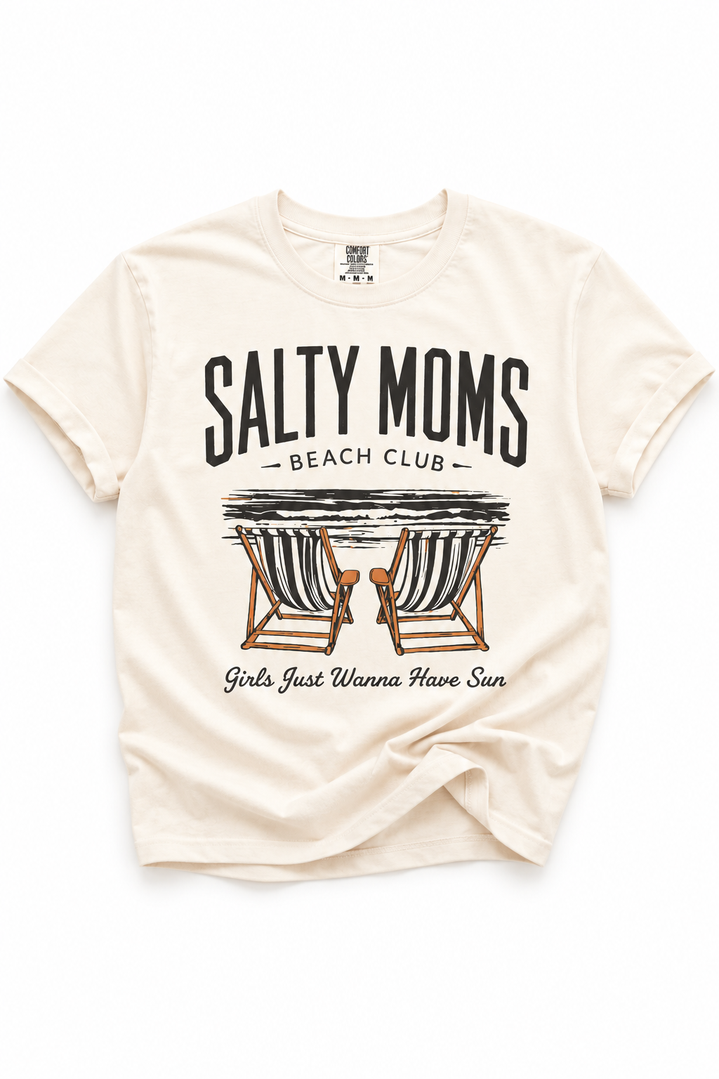 Plus/Reg Short Sleeve "Salty Moms Beach Club" Graphic Tee