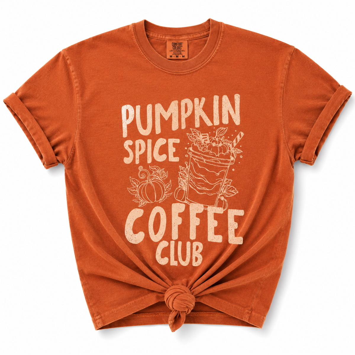 Plus/Reg Short Sleeve Pumpkin Spice Coffee Club Graphic Tee
