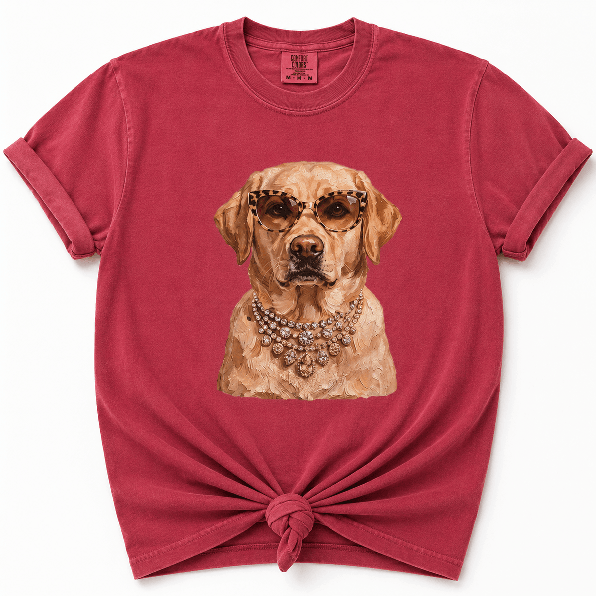 Plus/Reg Short Sleeve Glam Labrador Graphic Tee