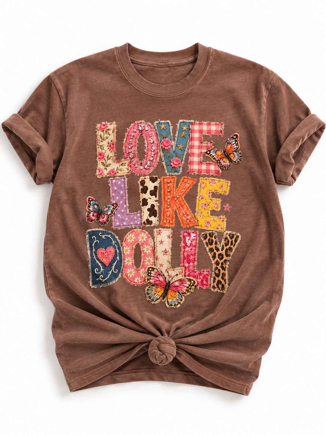 Plus/Reg Short Sleeve "Love Like Dolly" Graphic Tee