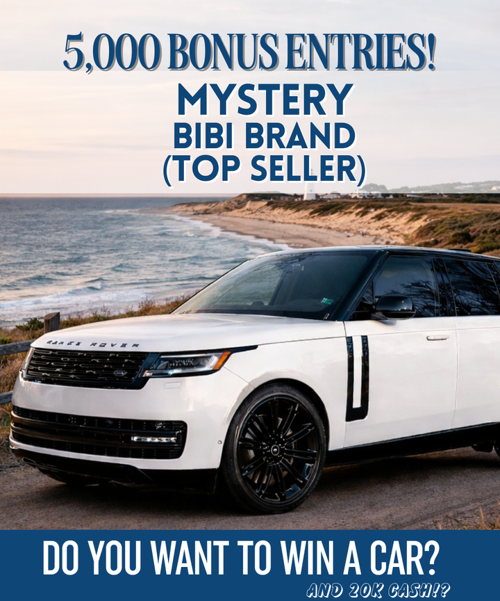 5,000 ENTRIES BIBI branded bundle!