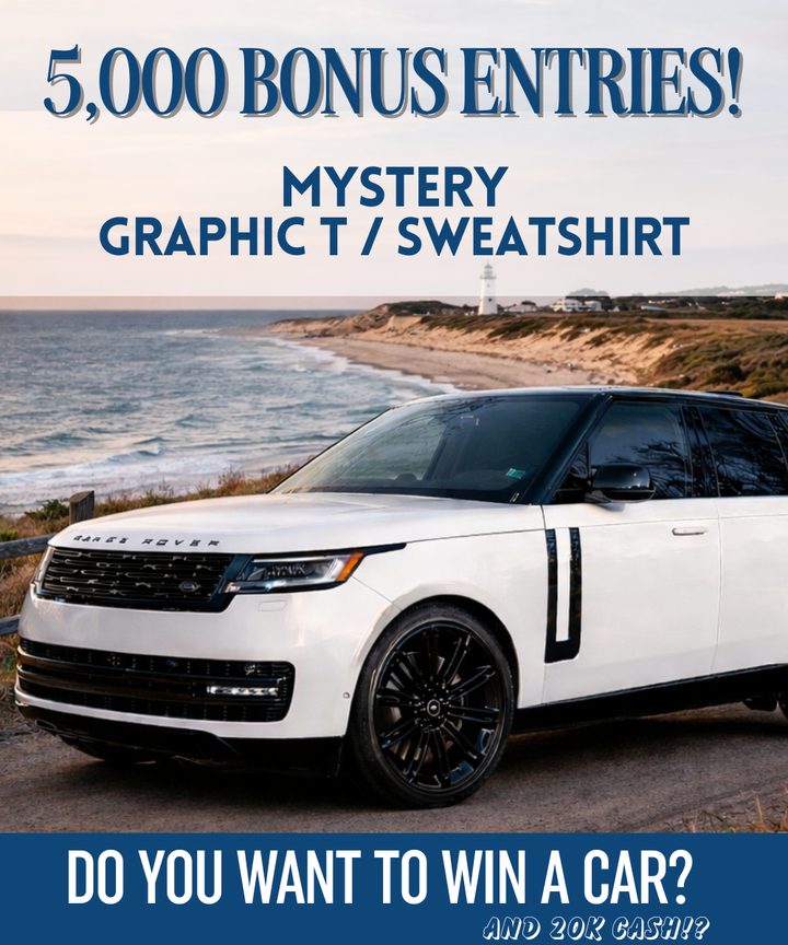 5,000 ENTRIES Graphic T or Sweatshirt bundle