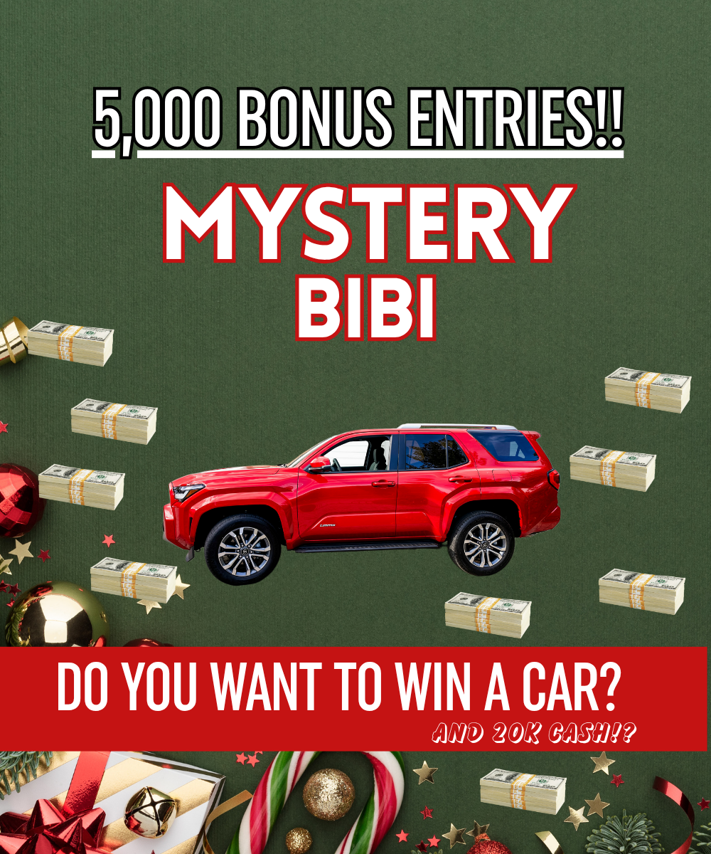 5,000 ENTRIES BIBI branded bundle!