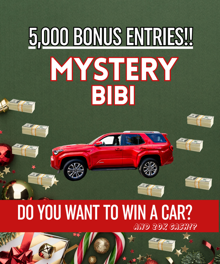 5,000 ENTRIES BIBI branded bundle!