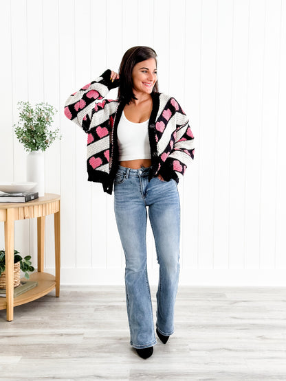 Freckled Poppy X Risen  Wildest Dreams Mid Rise Medium Wash Basic Non Distressed Flare Jeans