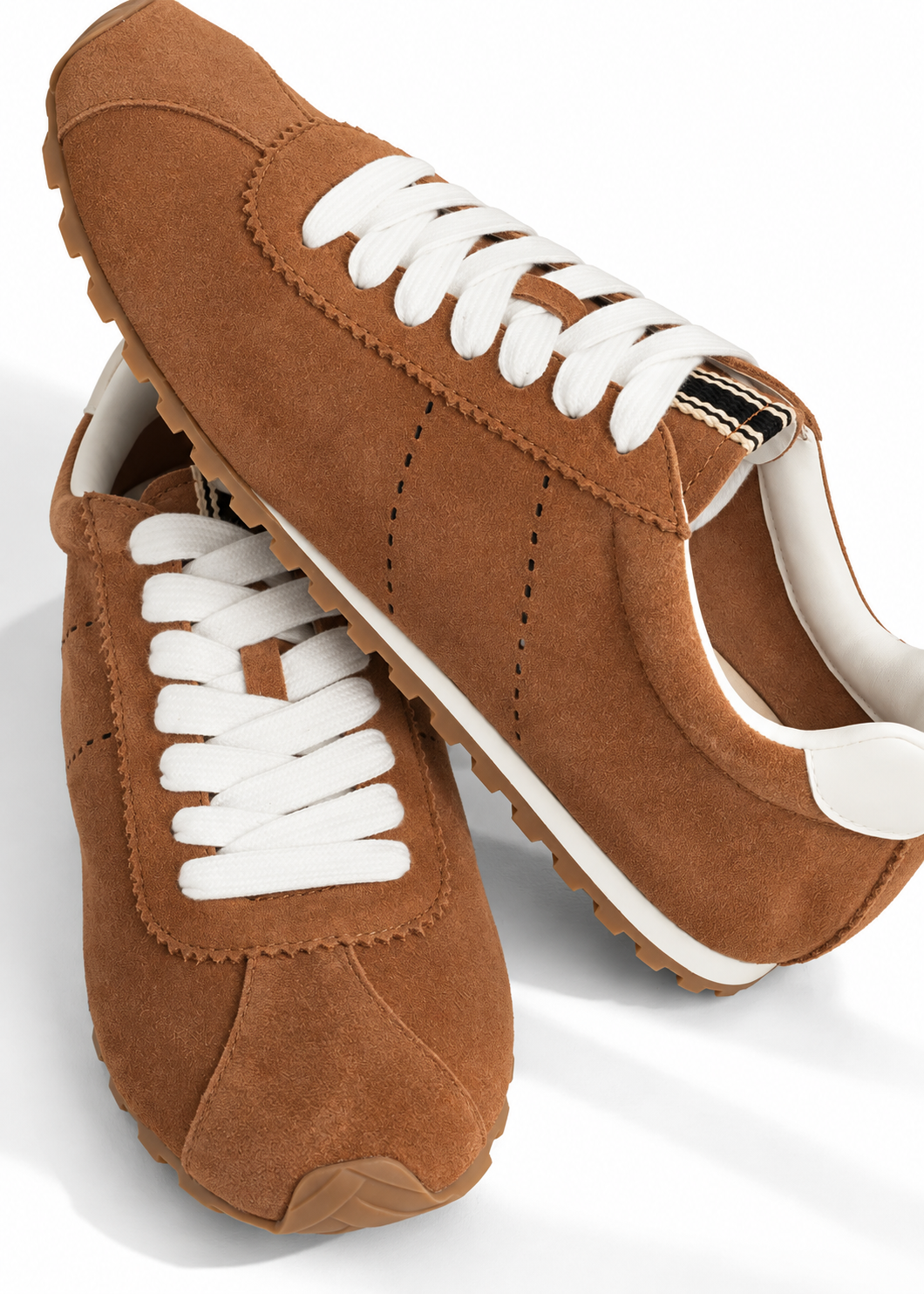 Shu Shop Vegan Suede Lace Up Sneaker - Freckled Poppy